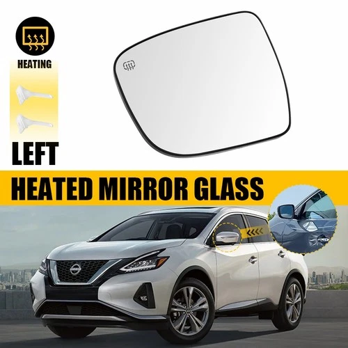 Driver Side Heated Mirror Glass For 2014-2020 Nissan Rogue NI1324120 S
