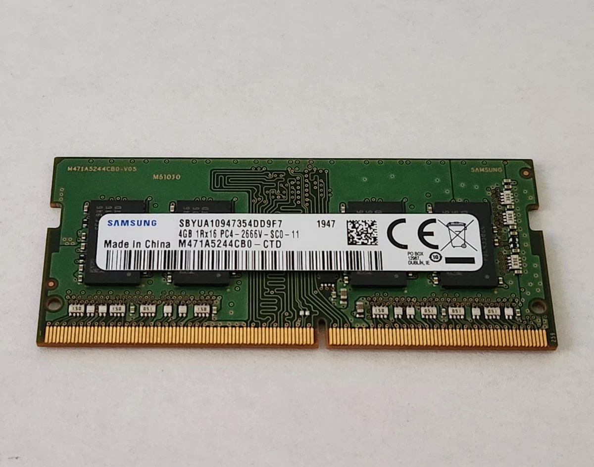 Samsung DDR4 SDRAM 4 GB Capacity per Module Memory (RAM) for sale