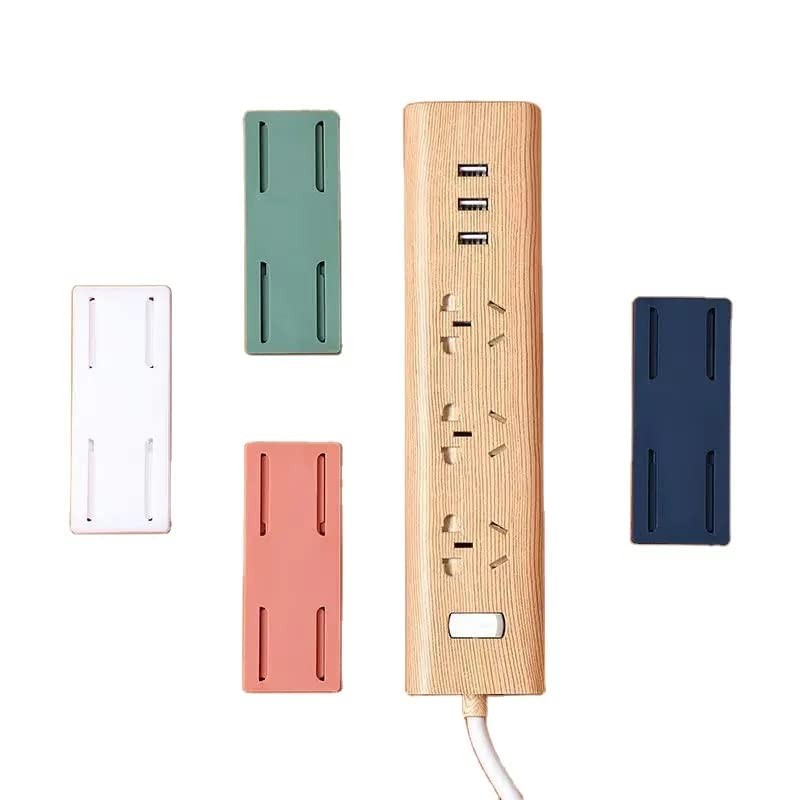 12 pieces Self - Adhesive Power Strip Holder for Tidy Cable Management.