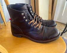 Red Wing Shoes Men's Brown Leather Lace-Up Ankle Work Boots Oil Resistant