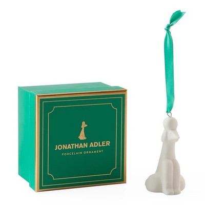New in Box Jonathan Adler Poodle Dog Porcelain Figurine Ornament. Yours For?