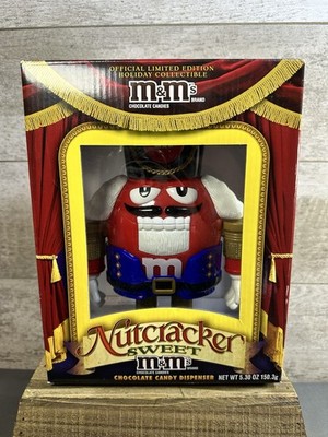 VTG M&Ms Nutcracker Sweet Candy Dispenser Red Character Limited Edition NIB New