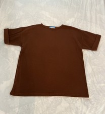 VTG 90s Headliners Sport Sz Med Men’s T Shirt USA Made Boxy Ribbed Brown Grunge