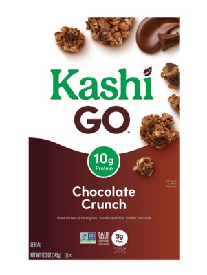   New Kashi GO CHOCOLATE CRUNCH Protein Breakfast Healthy Cereal 12.2oz