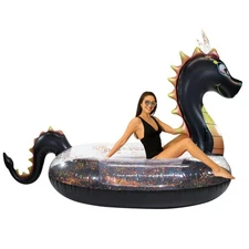 PoolCandy Gigantic Glitter Dragon Pool Float (PC1810BRD)