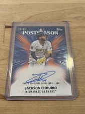 2025 Topps Series 2 Jackson Chourio Postseason Performance Auto #/25 Brewers
