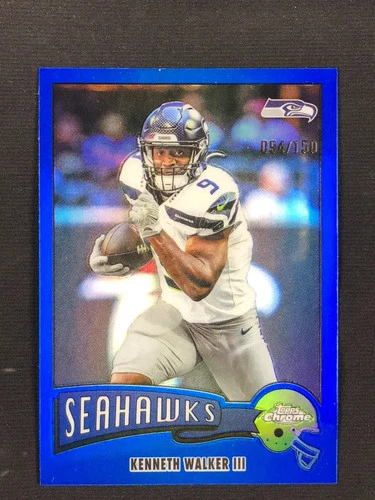 2025 Topps Chrome Kenneth Walker III Blue Refractor (RAW)