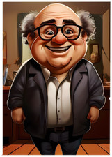 DANNY DEVITO * Fun Novelty * CELEBRITY * Art Card * ATC ACEO DANNY DEVITO * Fun Novelty * CELEBRITY * Art Card * ATC ACEO