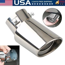 For Honda CRV CR-V 2" Curved Car Exhaust Tip Tail Pipe Muffler Stainless Steel