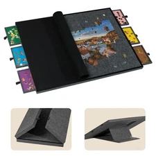 2000 Piece Foldable Jigsaw Puzzle Table with Cover, 3-Tilting-Angle Plateau, ...