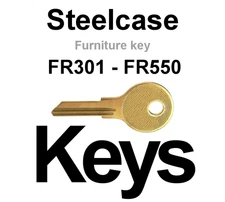 Steelcase Office furniture keys / Files and Cabinet Key / Series FR301 - FR550