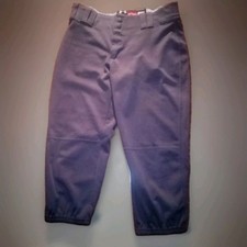 Under Armour Authentic Boys Gray Baseball Pants Size Medium / Back Pockets