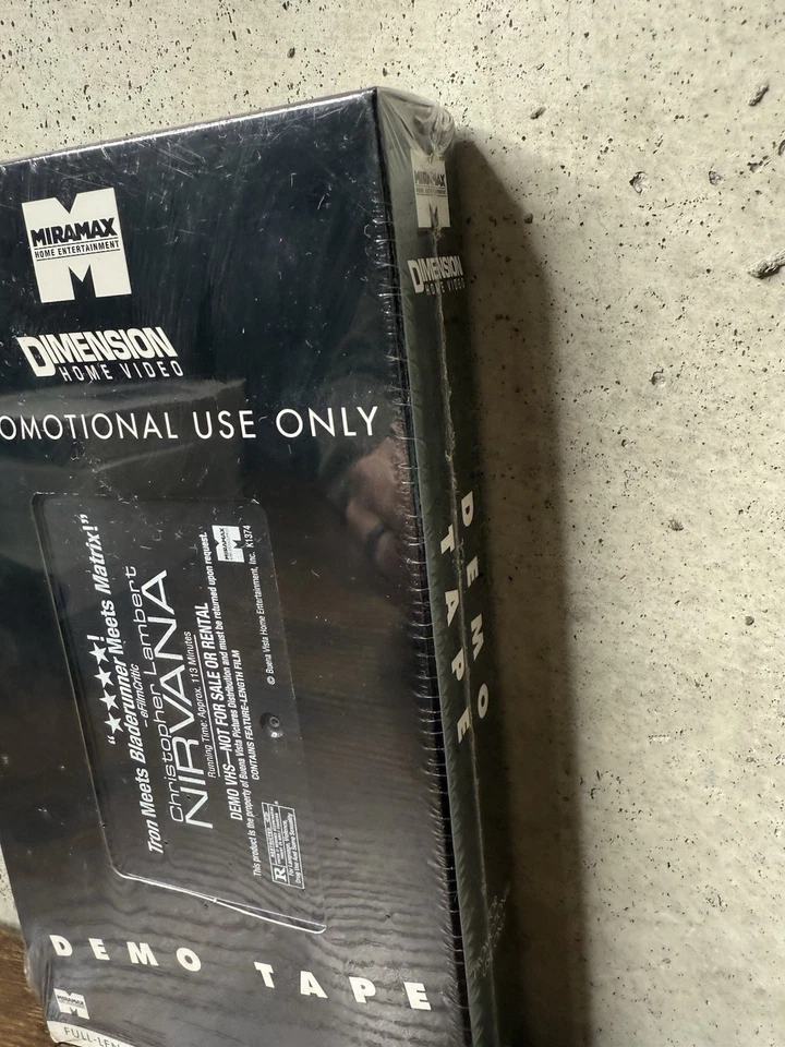 Nirvana VHS Promo Screener MEGA RARE Christopher Lambert Cult Classic Sealed - Image 3 of 4