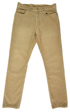 Brooks Brothers Mens Pants Size 32X33.5 Tan Corduroy Straight 5 Pocket Quality