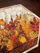Handcrafted-Quilted Table Runner- Fall Fantasy - Autumn Foliage -March 2026 NEW