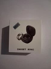 Smart Ring Activity Tracker Silver Size 8 with Case