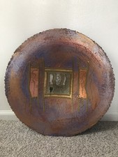 Vtg Original Modernist Hanging Wall Art Signed G. Hoff “Habbhaffh” Mixed media