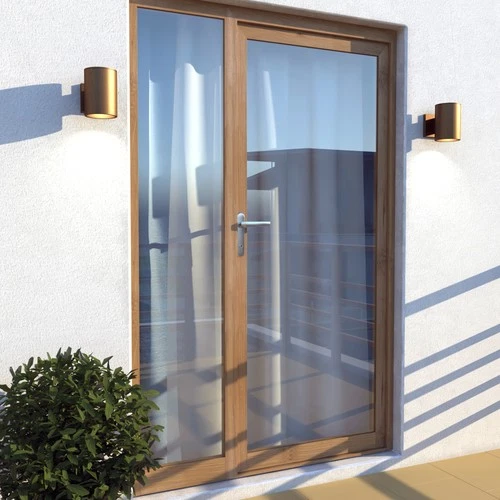 Vaxcel Lighting CO-OWD050 Chiasso 7" Tall Outdoor Wall Sconce - Brass - Picture 3 of 12