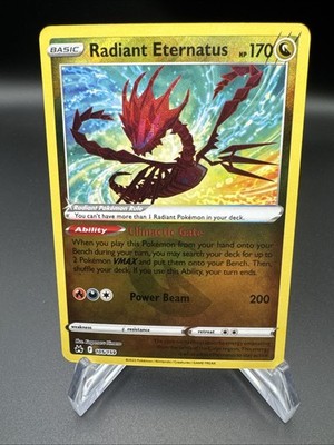 Pokemon Crown Zenith Radiant Eternatus Reverse Holo Card 105/159