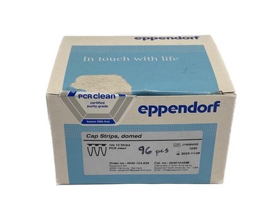 (96) EPPENDORF Microcap 8-Strip PCR Domed Cap Strips for 0.1/0.2mL 0030124839