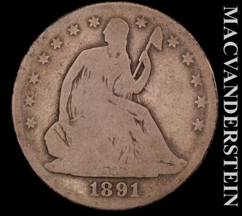 1891-P Seated Liberty Half Dollar — photo from the most recent tracked eBay sale