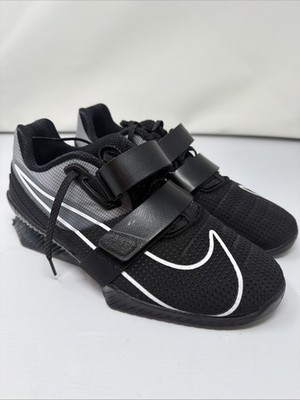 Nike Romaleos 4 Weightlifting Shoes Black/White CD3463 010 Size 10 Men s NEW