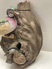 Ltd Ed Ski Country Wood Ducks #1 Wall Plaque Decanter Mini 50ml Empty 1980 W/Box