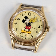Vintage Lorus Mickey Mouse Hands Watch AS IS Non-Working Condition No Band