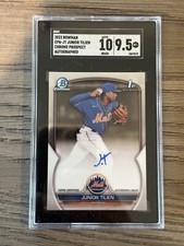 2023 Bowman 1st Junior Tilien Chrome Prospect Autograph SGC 10 9.5 Mets