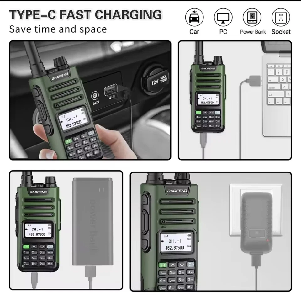 Baofeng UV-13 Pro V2 U/VHF Dual Band, Two Way Radio, Walkie Talkie, Funkgerät - Bild 4 von 4