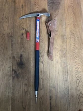 CAMP INTERALP ~ Vtg All Metal Ice Axe ~ 29.5"x10.75" With Sheath