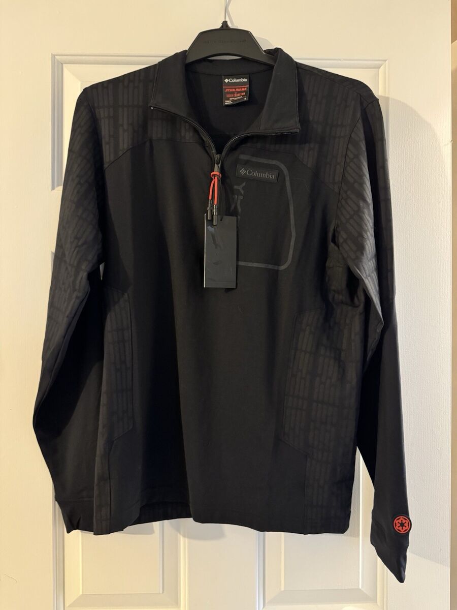 Columbia Star Wars Vader Tech Half Zip Long Sleeve Size S Columbia Star Wars Vader Tech Half Zip Long Sleeve Size S