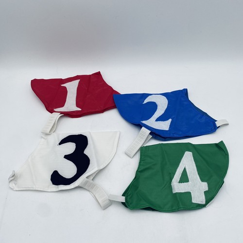 Coursing Dog / Racing Blankets Set of 4 Numbered 1 2 3 4 XS Dog Multi Colors