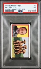 BACTERIOLOGY LOUIS PASTEUR 1962 Sunblest Tea INVENT. & DISC,.1ST #7 PSA 7 NM