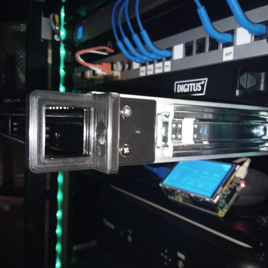 Rack Ear Drawer Handle Pull (Left & Right) for Synology Rackstation 1U Chassis