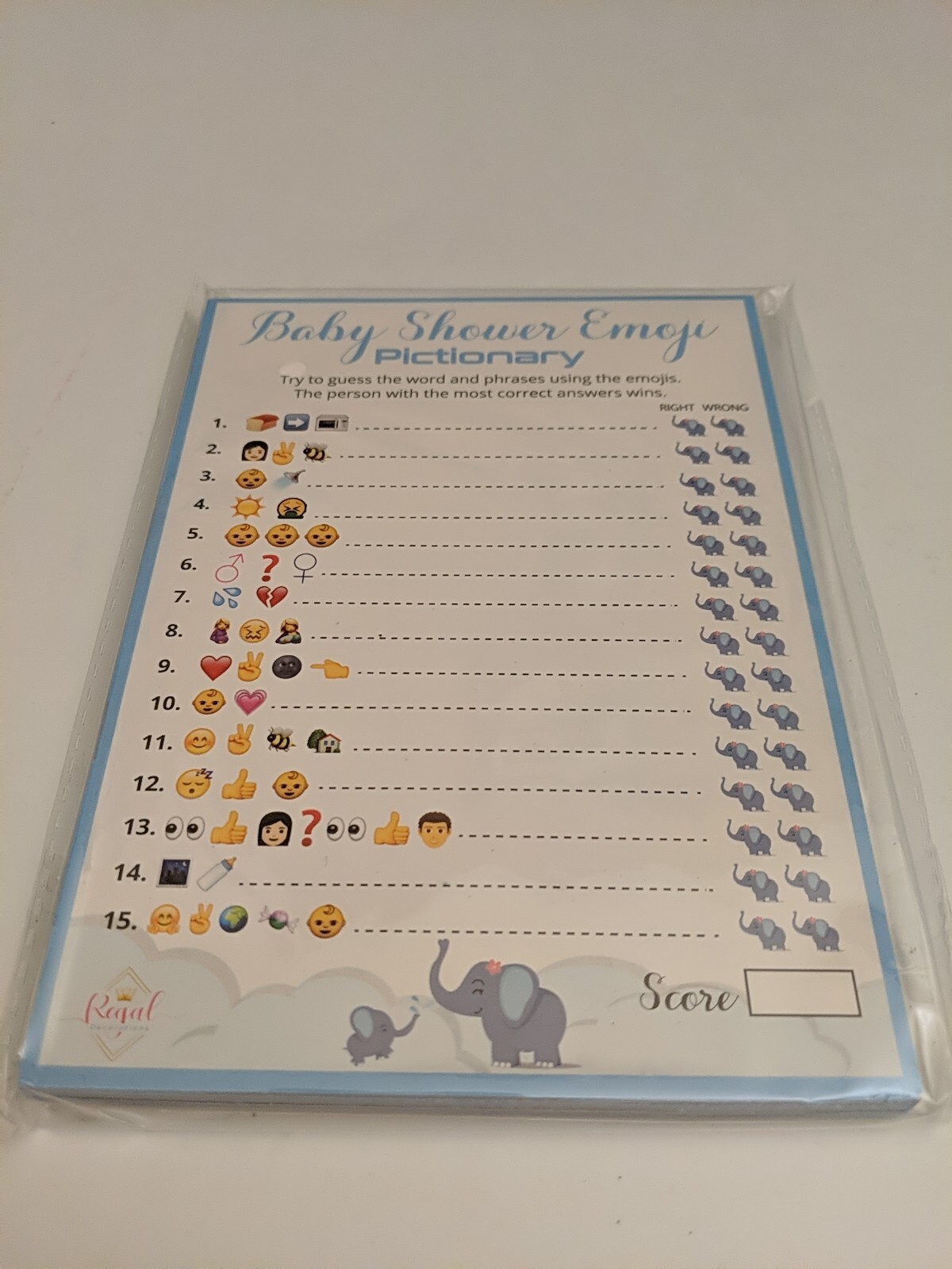 Baby Shower Emoji Pictionary