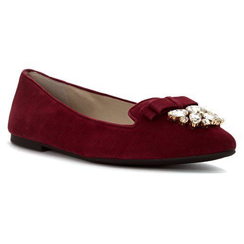 michael kors burgundy flats