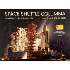 Space Shuttle Columbia flown artifact presentation