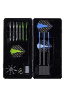 Engelhard Longfield Dartpfeile Steeldarts 18g Zubehör Geschenkset