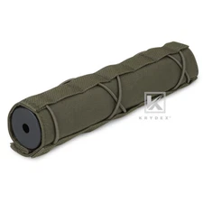 KRYDEX 8.7inch 22cm Cover Sleeve for Airsoft Suppressor Silencer Ranger Green