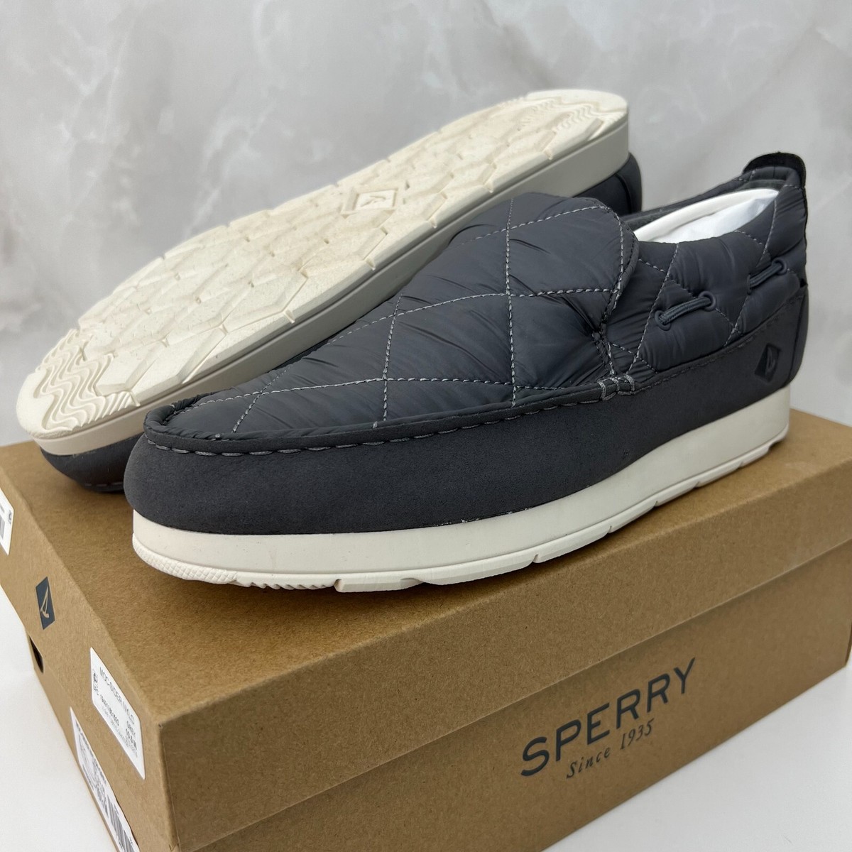 Sperry Moc Sider Moccasins Men Size 10 Grey Suede Sperry Men main image 4