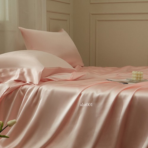 22 MM 76*80 Inch Bed Fitted Sheet Nature Mulberry Silk Customize 2 Pillowcases - Picture 8 of 9