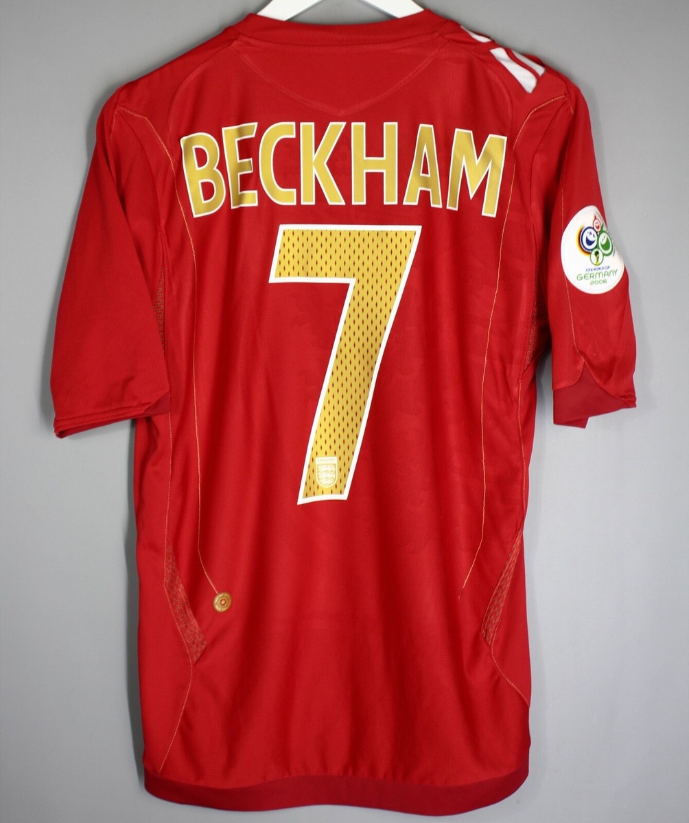 ENGLAND 2006 2007 AWAY FOOTBALL SHIRT SOCCER JERSEY UMBRO #7