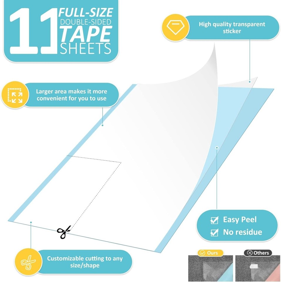 Invisible Cat Scratch Shield Tape 11 PCS EcoFriendly Furniture