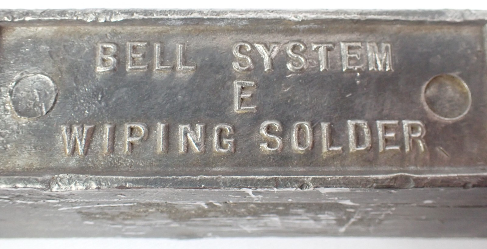 VINTAGE 5 LB BAR INGOT BELL SYSTEM E WIPING SOLDER eBay