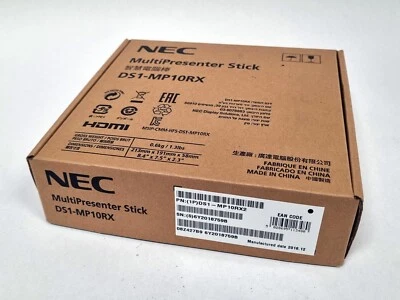 NEC DS1-MP10RX MultiPresenter Stick Wireless HDMI Presentation Device