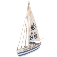 Segelschiff 39cm Deko Holz mit 11LED Maritim Dekoartikel MEER Schiff Boot Lampe