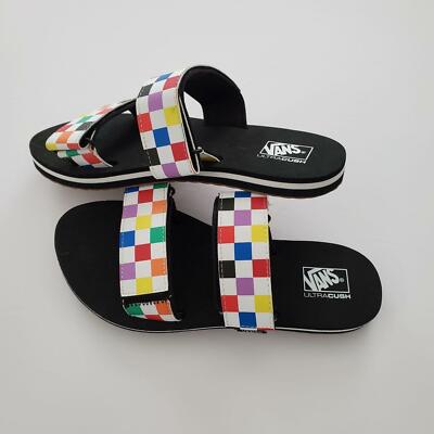vans slides checkerboard 2 straps