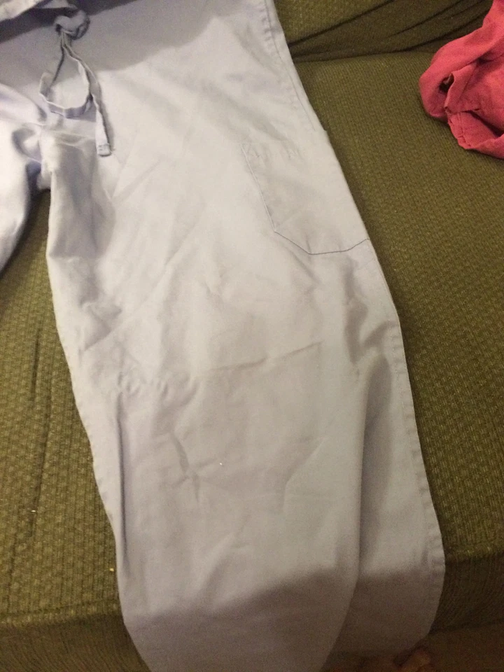 ADULT LIGHT BLUE MEDICI EWC SCRUB BOTTOMS PANTS SIZE SMALL! - Image 2 of 4