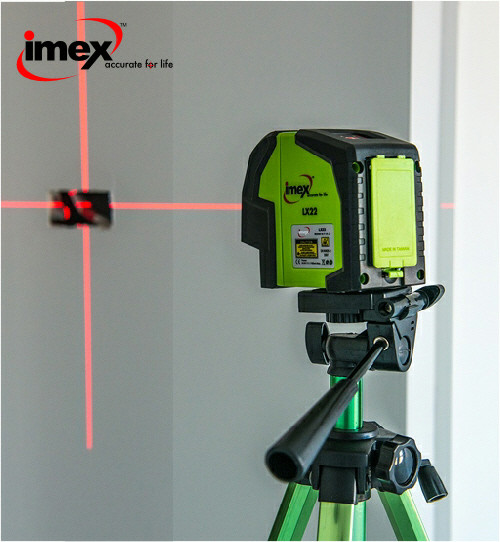 Download Image - Imex Lx22 Crossline Laser Level With Tripod - Full